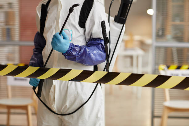 Professional Sewage Cleanup technician working in Moxee, WA